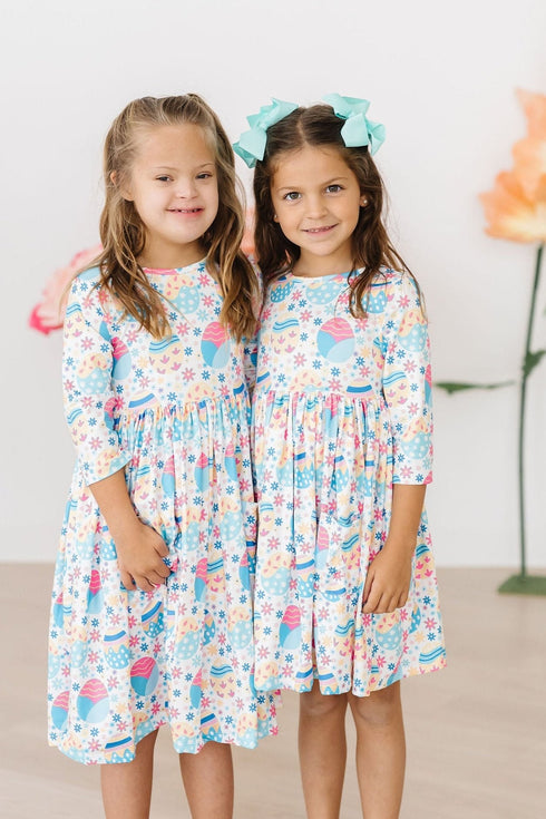 egg-cellent-3-4-sleeve-pocket-twirl-dress Mila & Rose at Sophia's Style--12-24M--2